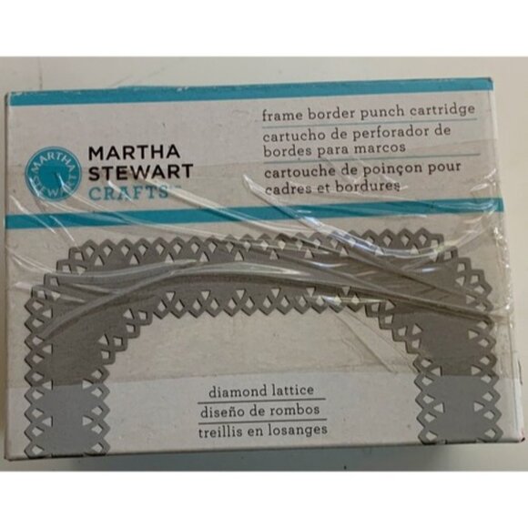 Martha Stewart Crafts Frame Border Punch Cartridge Diamond Lattice - Picture 1 of 5